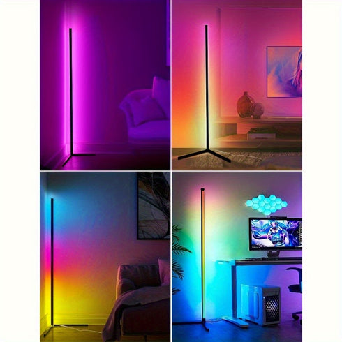 Elin RGB LED Eck-Stehleuchte App Steuerung | Shiraki