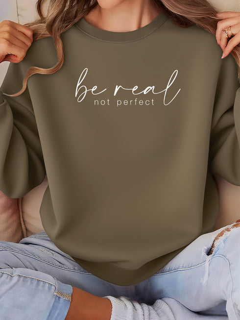 Motivierendes Damen-Sweatshirt | locker sitzender Pullover mit Statement