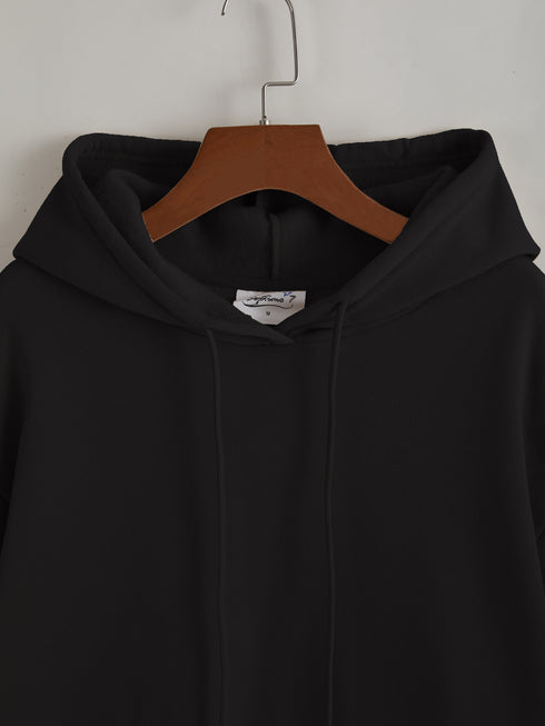 DAMEN PULLOVER | PARISER GRAFIK HOODIE OVERSIZED LOOSE FIT