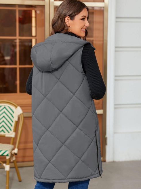 Leichte Steppweste Damen mit Kapuze | Übergangsjacke