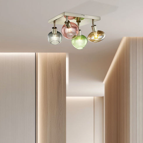 Freya Moderner 4-Arm-Deckenstrahler | Verstellbare Deckenlampe