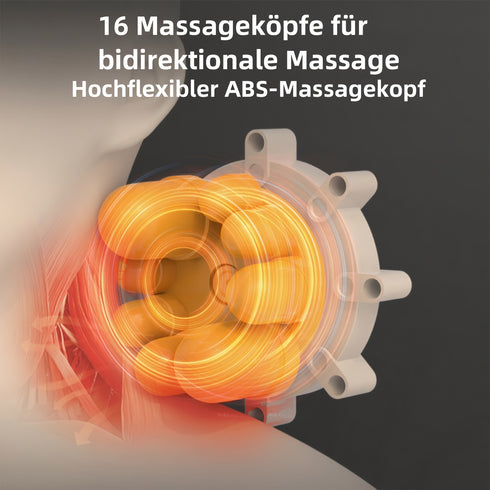 Nackenmassagegerät mit Wärme | Shiatsu 3D Knetmassage