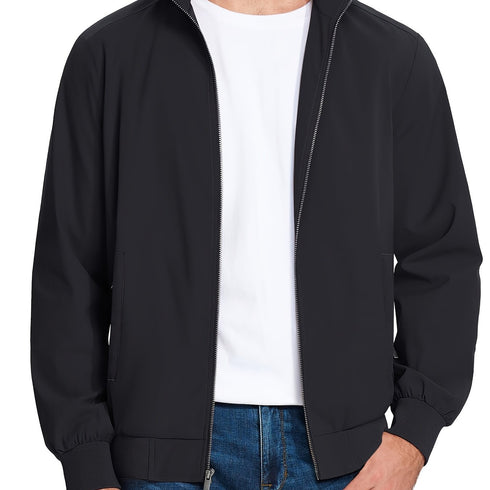 Falkorn Herren Jacke – Stehkragen Voll-Reißverschluss leicht