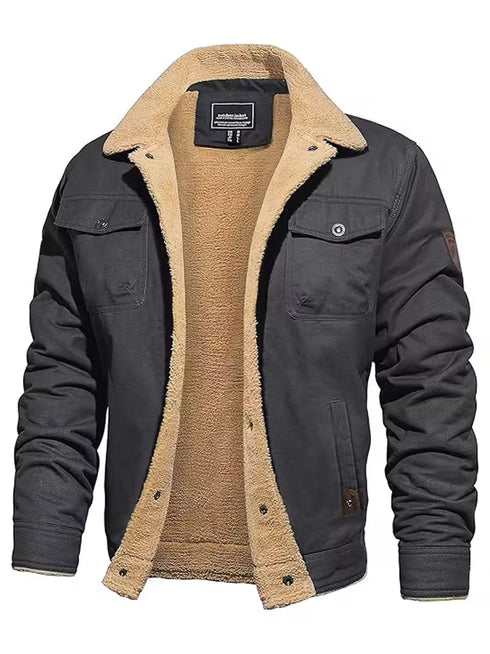 Arvid – Herren Retrojacke mit Fleece-Futter
