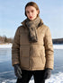 Winter Damenjacke Daunen – Up-Collar Stehkragen, leicht & warm