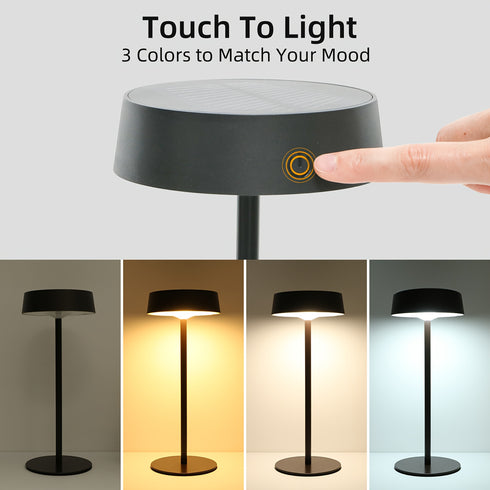 Kabellose Solarlampen 2er-Set 125 lm, dimmbar & Speicherfunktion (IP65)