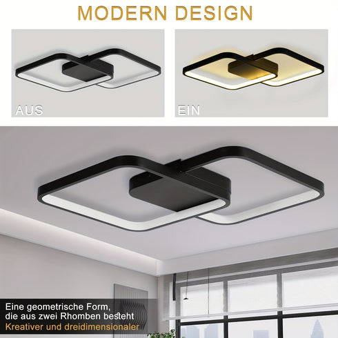 LED Deckenleuchte 55 W | Dimmbar mit Fernbedienung ideal für Kinderzimmer