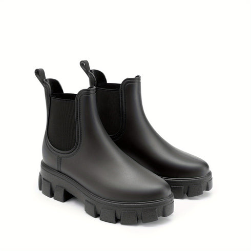 Marilena Damen Chelsea Stiefel – wasserdichte PVC-Stiefeletten mit gepolsterter EVA-Einlage & rutschfester Sohle – modisch & bequem | Shiraki