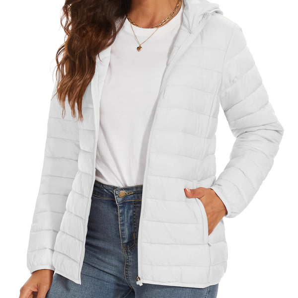 Leichte Damen Steppjacke mit Kapuze | warm stylisch & funktional