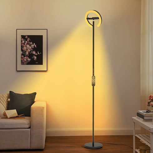 Soren LED Stehleuchte Modern Dimmbar Schwarz | Shiraki