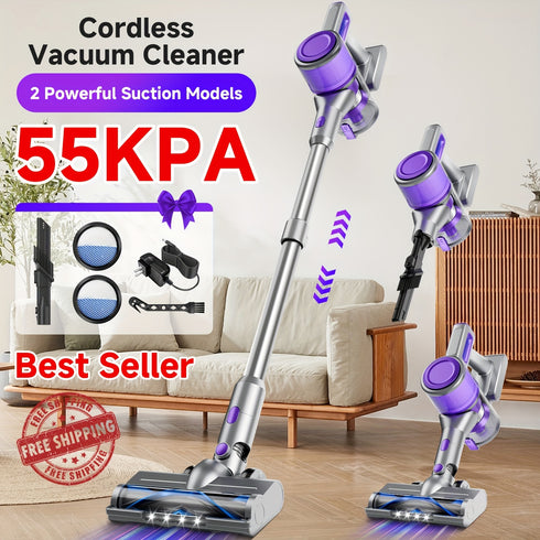HandStaub 45kPa Akku-Handstaubsauger – 45 kPa Saugkraft, 2200 mAh Akku, 0,6 L, ideal für Hartböden, Teppiche & Tierhaare