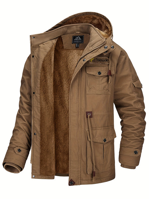 Helmar Herren Winterparka mit Fleecefutter & Kapuze