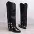 DAMEN ELEGANTE HAIFISCH-STIL FALTBARE STIEFEL