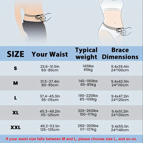Rückenstützgürtel Lendenbereich | atmungsaktiver Stützgürtel
