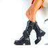 DAMENSCHUHE STYLISCH PLATEAU GOTHIC PUNK STIEFEL
