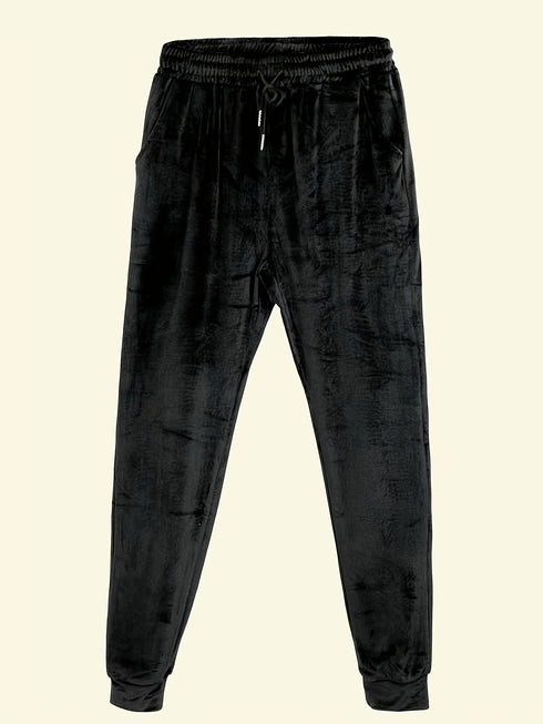 2er-Pack Damen Tapered Hose mit Fleece-Innenfutter & Taschen