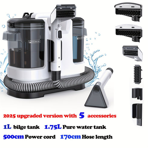 Teppich- & Polster-Spot-Cleaner | tragbar, Dual-Wassertank, kraftvolle Saugkraft