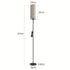 Solveig LED-Stehlampe Vintage-Stoffbildschirm mit Zugkettenschalter | Shiraki