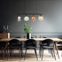 Lykke 4-Glühbirnen-Hängelampe Höhenverstellbar | Moderne Pendelleuchte aus Glas