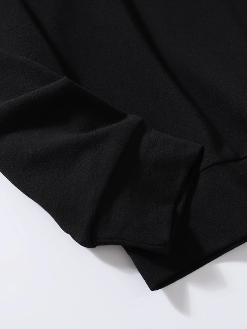 Odvar Herren Hoodie Freizeitpullover mit Kordelzug Kapuze, langärmlige reguläre Passform