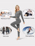 Damen Thermounterwäsche-Set | Langarm und Hose mit Fleece-Innenfutter