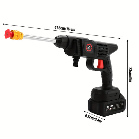 Kabelloser Hochdruckreiniger Takami – 21V Akku, 1300mAh, Tragbar & Leistungsstark für Auto, Garten, Terrasse