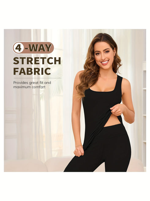 Thermounterwäsche-Set Damen | Tank Top & Long Johns Fleece