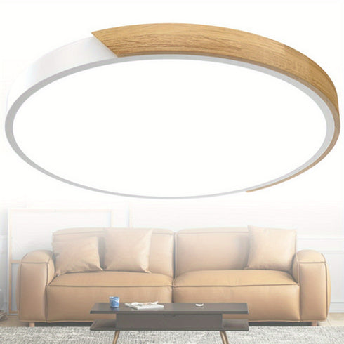 Holz LED Deckenleuchte & Pendelleuchte 96 W modern