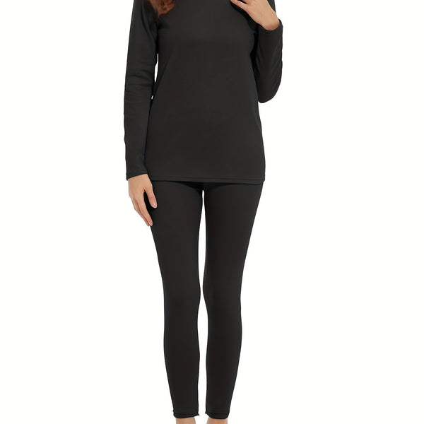 Thermounterwäsche-Set Damen 2-teilig | Langarm und Thermohose