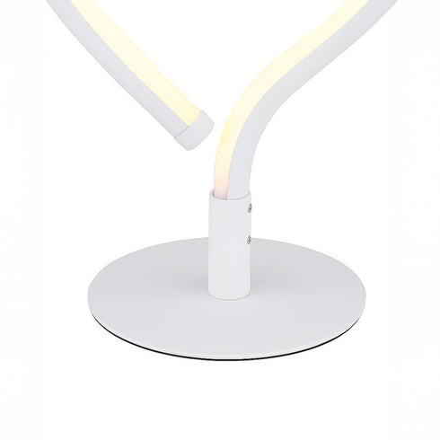 LED Herz Tischlampe Weiß – Nachtlicht für Schlafzimmer Wohnzimmer und Kinderzimmer