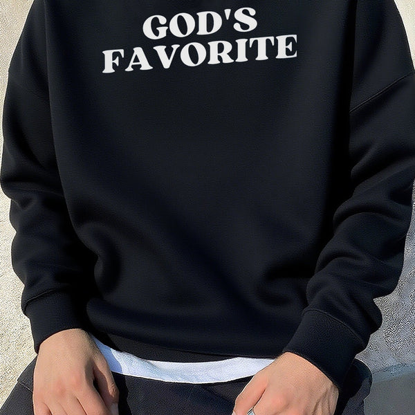 Rovan Herren Sweatshirt Print – Rundhals Langarm Winter