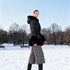 Wintermantel Damen mit Kapuze & Taillenzug – elegant & warm