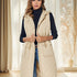 Gesteppte Weste Damen mit Kapuze & Gürtel | Stylischer Layer