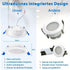 LED Einbauleuchten Set 20× IP44 220 V Flachspots