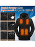 Beheizbarer Hoodie mit 9 Heizbereichen | USB-Aufladung Temperaturregelung Langer Ärmel