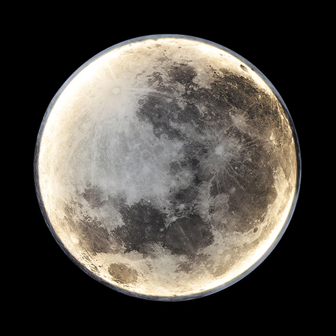 LunaGlow 3D Mond LED Wandlampe