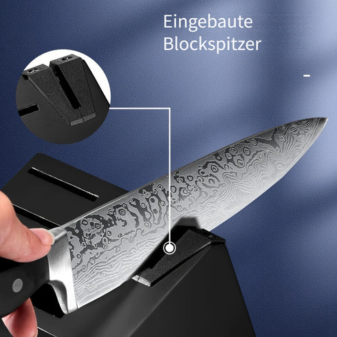 Yukikaze 14-teiliges Küchenmesser-Set mit rutschfestem Griff | Shiraki