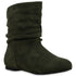 DAMEN FLACHE STIEFELETTEN – MODISCHE KURZSTIEFEL MIT NIEDRIGEM ABSATZ – LÄSSIGE BOOTIES FÜR JEDEN TAG
