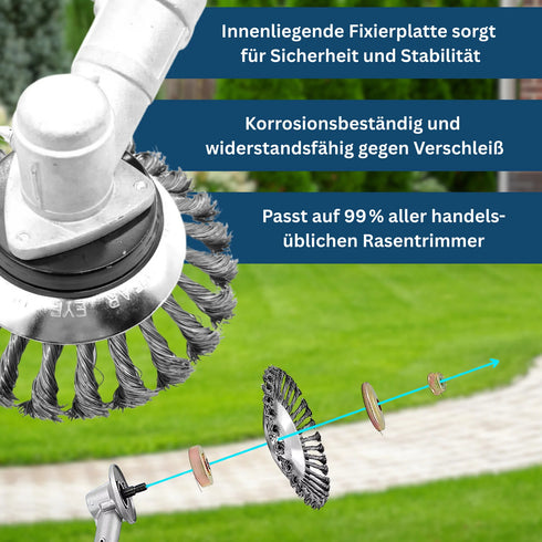TerrasenClean : Der ultimative Unkrautschneider : Drahtbürste