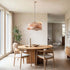 Kaia Pendelleuchte Holz Welle | Shiraki