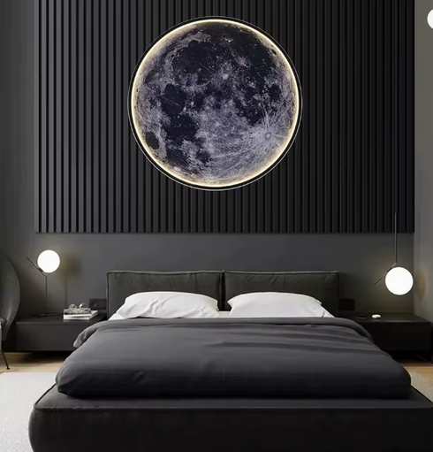 LunaGlow 3D Mond LED Wandlampe