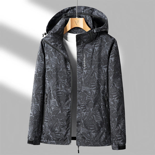 DAMEN WASSERFESTE KAPUZENJACKE MIT REISSVERSCHLUSS