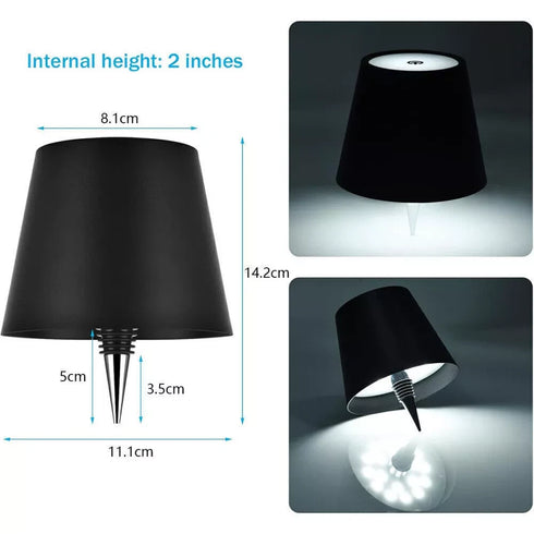 Kaia LED-Tischlampe dimmbar 2er-Set Touch USB | Shiraki