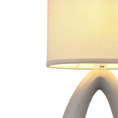 Sigrid Tischlampe Keramik Textil Nachtlicht | Shiraki