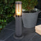 Clara LED Enstehlampe Edelstahl mit Bewegungssmelder & Steckdose | Shiraki
