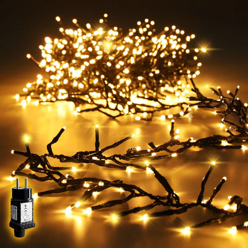LED Cluster Lichterkette Warmweiß IP44 für Weihnachtsdekoration