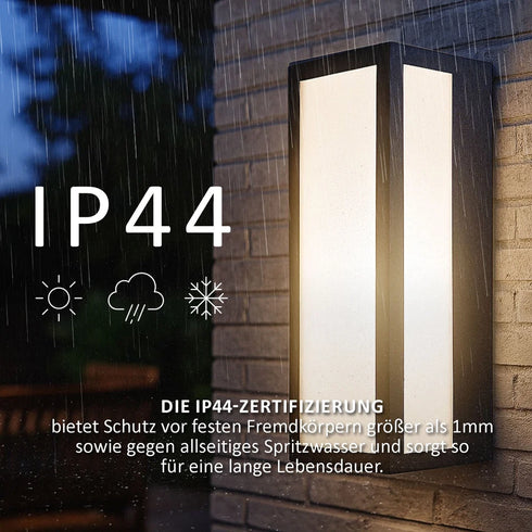 Lila Außenleuchte E27 Wandleuchte IP44 | Shiraki