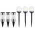 Luna Set mit 6 LED-Solar-Plug-in-Leuchten Gartenballleuchten | Shiraki
