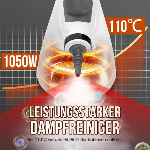 Handdampfreiniger 1050W mit 350 ml Tank | QuickSteam