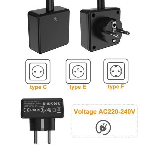 Amelie LED Wandleuchte mit Stecker Dimmbar Steckdosenleuchte | Shiraki